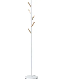 Kleiderstander Metall / Kiefernholz Weis 170 Cm Albin