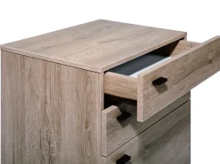 Kommode Heller Holzfarbton 4 Schubladen Acra