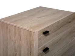 Kommode Heller Holzfarbton 4 Schubladen Acra