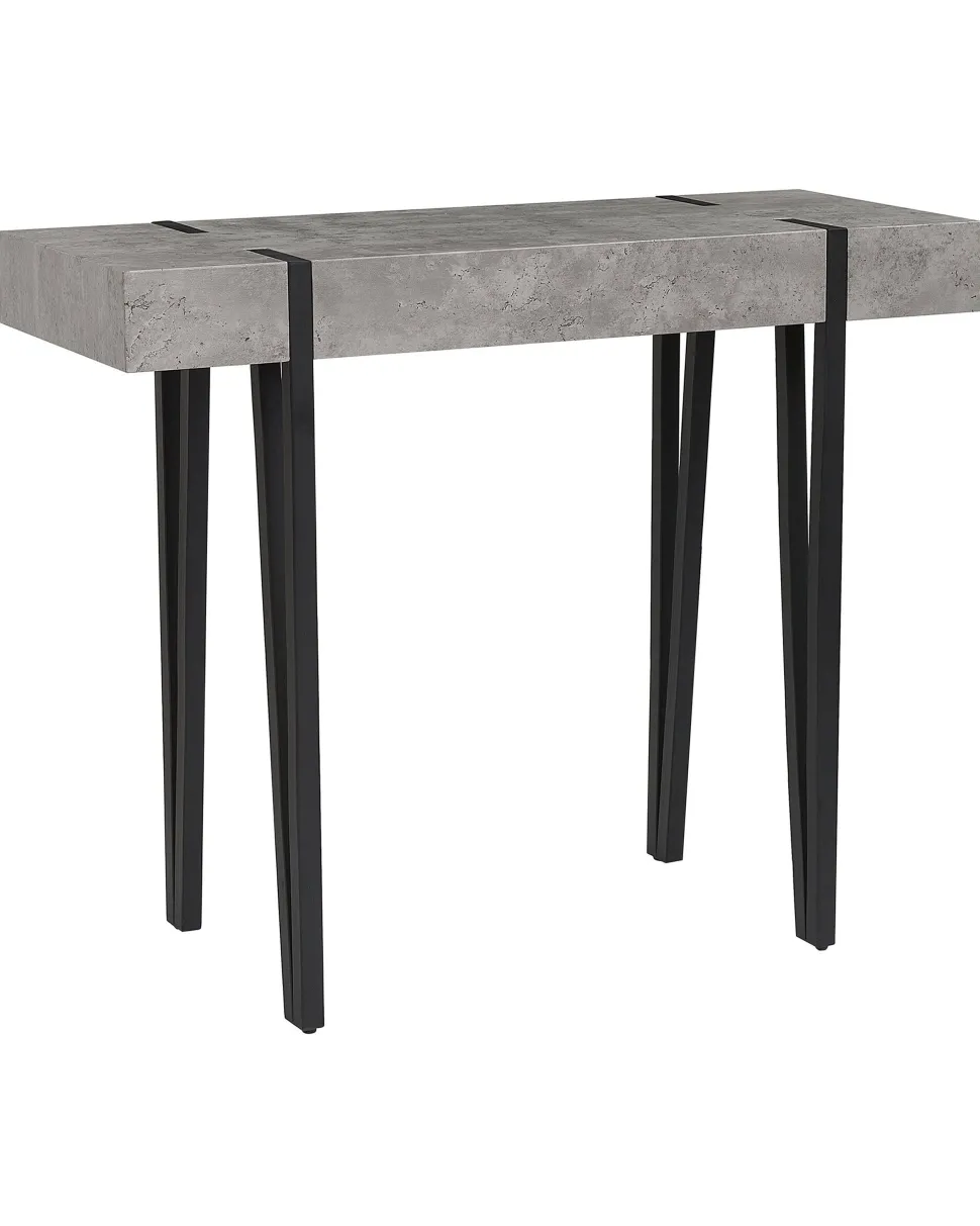 Konsolentisch Betonoptik Grau / Schwarz Adena