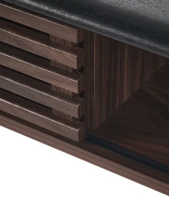 Konsolentisch Dunkler Holzfarbton / Schwarz Perth