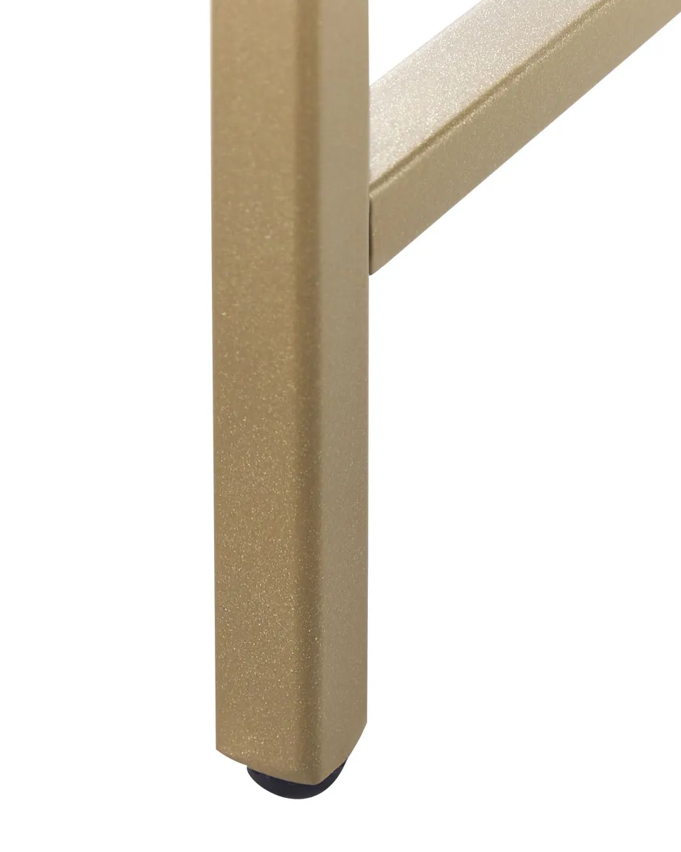 Konsolentisch Glas Gold 2 Facher Aline