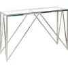 Konsolentisch Glas Transparent / Silber Weso