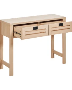 Konsolentisch Heller Holzfarbton 2 Schubladen Randa