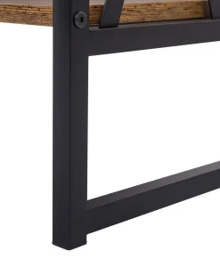 Konsolentisch Holzoptik Braun 2 Schubladen Ayden