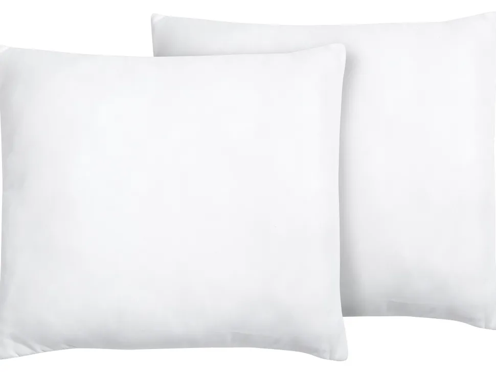 Kopfkissen 2Er Set Polyester Niedrig 80 X 80 Cm Mana