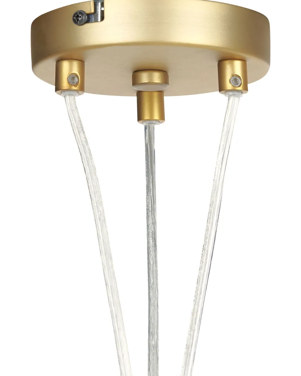 Kronleuchter Metall Gold / Weis 18-Flammig Georges
