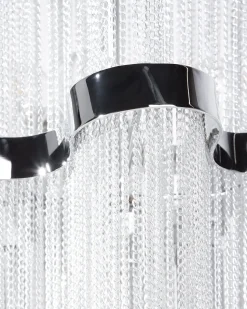 Kronleuchter Metall Silber 6-Flammig Mucone