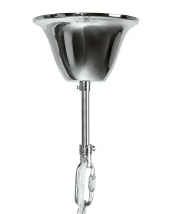 Kronleuchter Metall Silber 6-Flammig Mucone