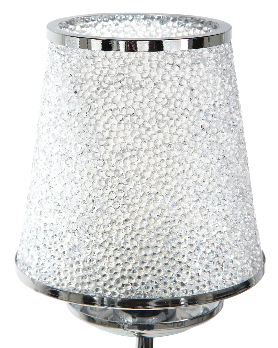 Kronleuchter Mit Schirmen Metall Silber 6-Flammig Kegelform Bradano