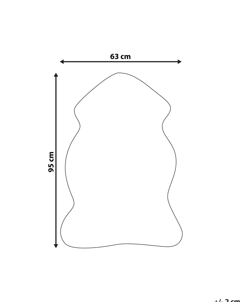 Kunstfell-Teppich Schaf Beige 88 Cm Mungo