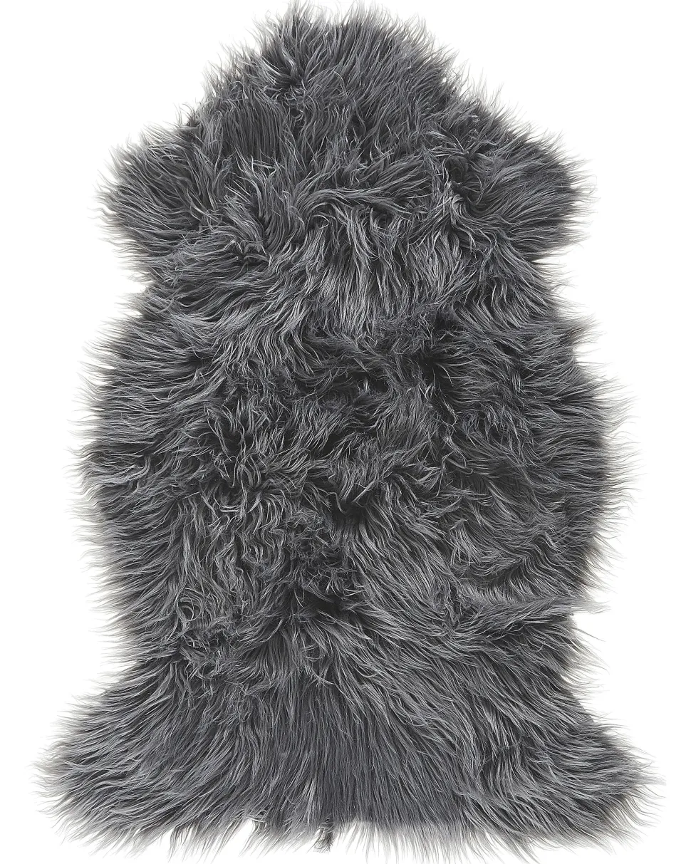 Kunstfell-Teppich Schaf Grau 88 Cm Mungo