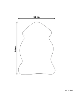 Kunstfell-Teppich Schaf Weis 88 Cm Mungo