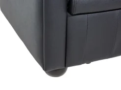 Leather Living Room Set Black Chesterfield