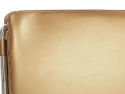 Lederbett Gold Lattenrost 180 X 200 Cm Paris