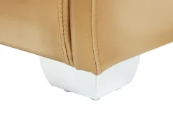 Lederbett Gold Lattenrost 180 X 200 Cm Paris