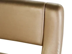 Lederbett Gold Lattenrost 180 X 200 Cm Avignon