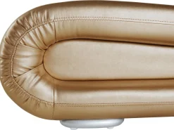 Lederbett Gold Lattenrost 180 X 200 Cm Avignon