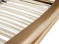 Lederbett Gold Lattenrost 180 X 200 Cm Avignon