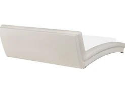Lederbett Weis Lattenrost 180 X 200 Cm Lille