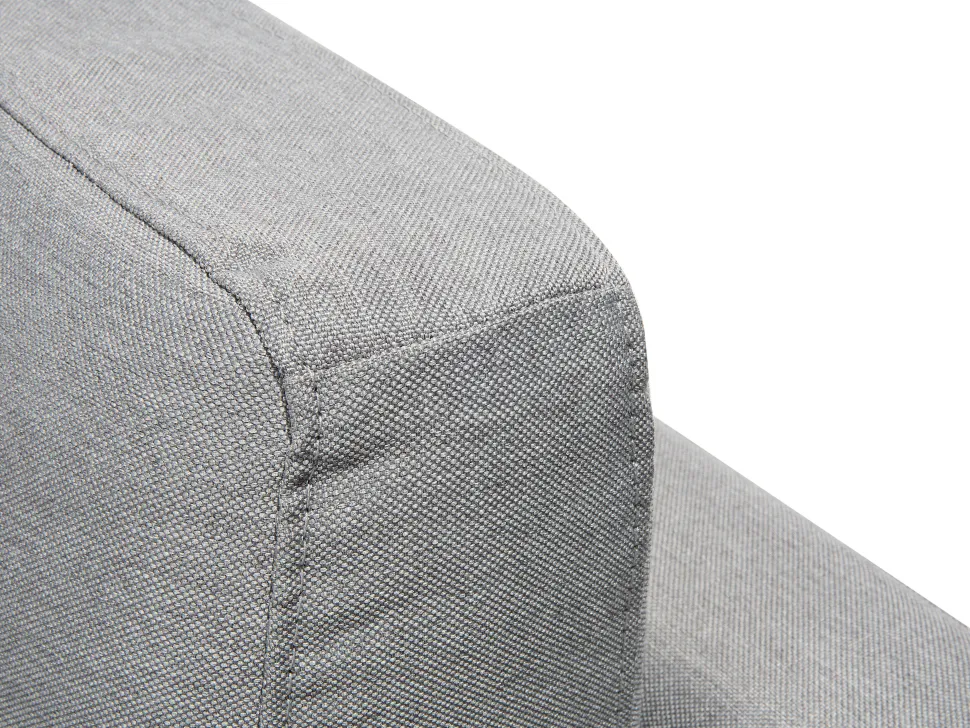 Left Hand Corner Fabric Sofa Light Grey Stockholm