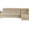 Left Hand Corner Fabric Sofa Beige Norrea