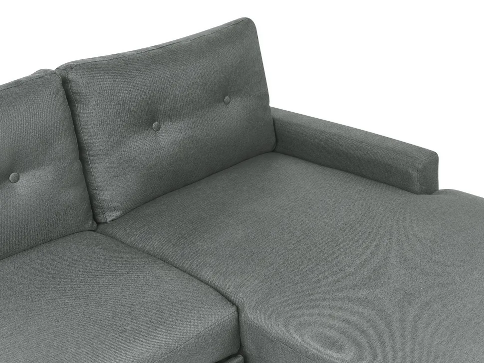 Left Hand Corner Sofa Bed With Storage Dark Grey Flakk