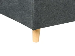 Left Hand Corner Sofa Bed With Storage Dark Grey Flakk