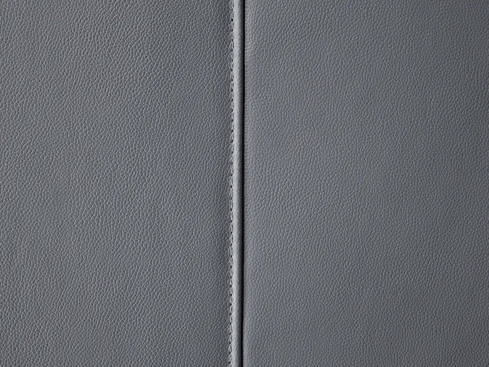 Left Hand Corner Sofa Leather Grey Farila