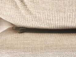 Left Hand Fabric Corner Sofa Beige Sersan