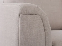 Left Hand Fabric Corner Sofa Beige Oslo