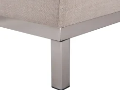 Left Hand Fabric Corner Sofa Beige Oslo