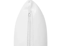 Left Hand Faux Leather Chaise Lounge White Lattes