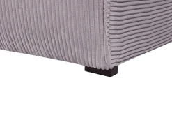 Left Hand Jumbo Cord Corner Sofa Grey Dolva