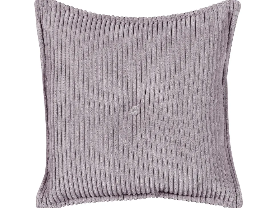 Left Hand Jumbo Cord Corner Sofa Grey Dolva