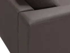 Left Hand Leather Corner Sofa Brown Oslo