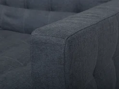 Left Hand Modular Fabric Sofa Dark Grey Aberdeen