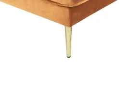 Left Hand Velvet Chaise Lounge Orange Miramas