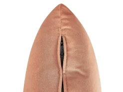 Left Hand Velvet Chaise Lounge Peach Pink Le Crau