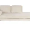 Left Hand Velvet Chaise Lounge Beige Miramas