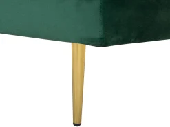 Left Hand Velvet Chaise Lounge Emerald Green Miramas