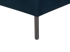 Left Hand Velvet Chaise Lounge Dark Blue Le Crau