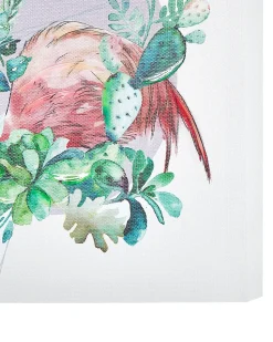 Leinwandbild Bunt Vogelmotiv 3Er Set 30 X 30 Cm Menaka