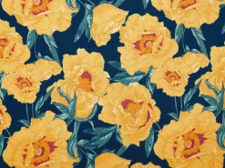 Liegestuhl Akazienholz Dunkelbraun Textil Weis / Mehrfarbig Blumenmuster 2Er Set Anzio