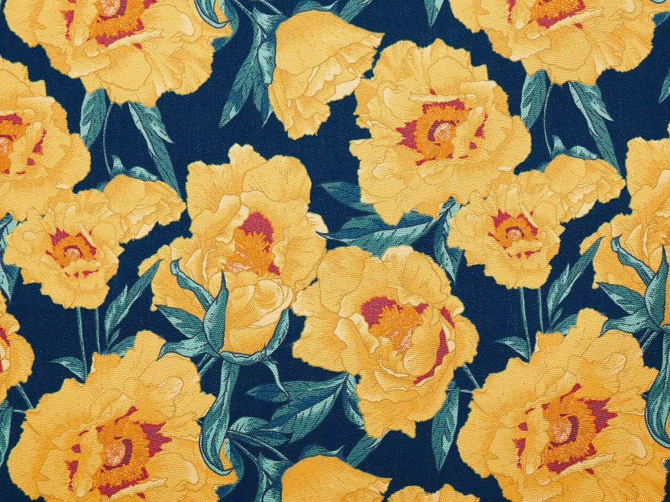 Liegestuhl Akazienholz Dunkelbraun Textil Weis / Mehrfarbig Blumenmuster 2Er Set Anzio