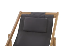 Liegestuhl Akazienholz Hellbraun Mit 2 Ersatzstoffbezugen (Mehrere Varianten Zur Auswahl) Avellino