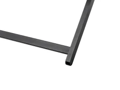 Liegestuhl Aluminium Schwarz Textilbespannung Blau Locri Ii