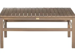 Lounge Set Akazienholz Dunkelbraun 4-Sitzer Auflagen Taupe Manila