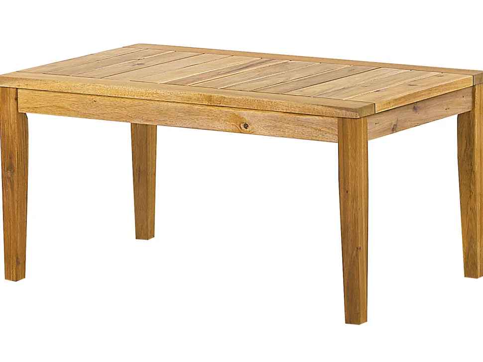 Lounge Set Akazienholz Hellbraun 4-Sitzer Auflagen Dunkelgrau Pallano