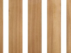 Lounge Set Akazienholz Hellbraun 4-Sitzer Auflagen Grau Pallano